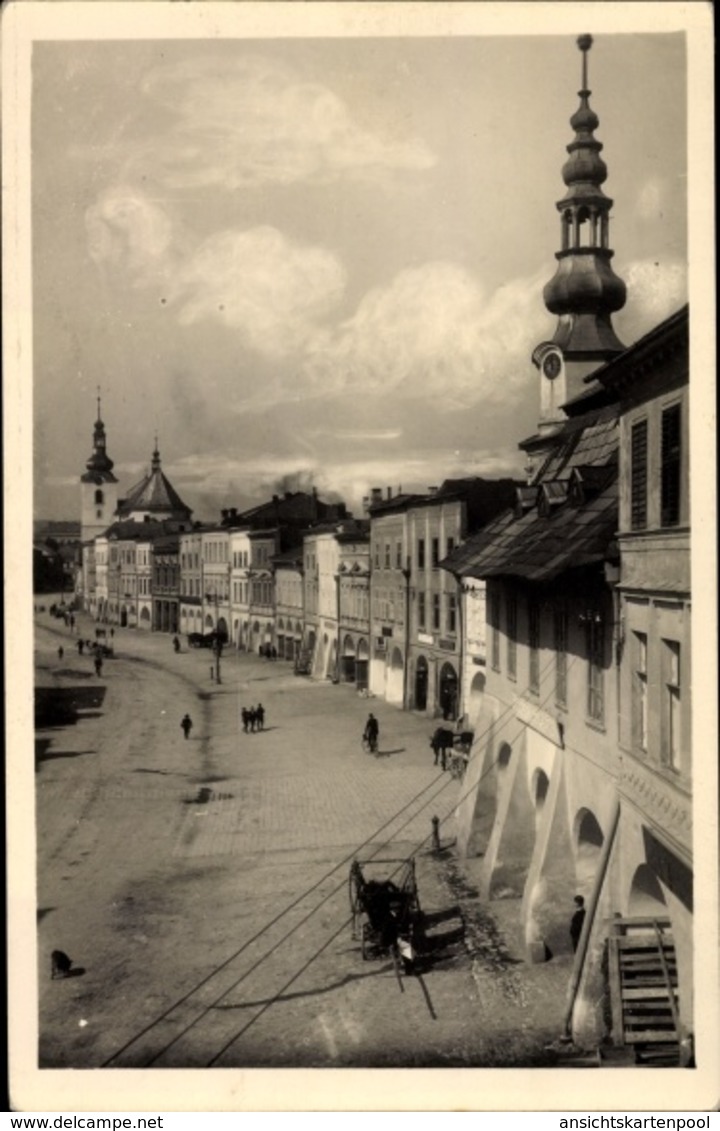 Cp Svitavy Zwittau Reg. Pardubice, Straßenpartie In Der Stadt - Tsjechië