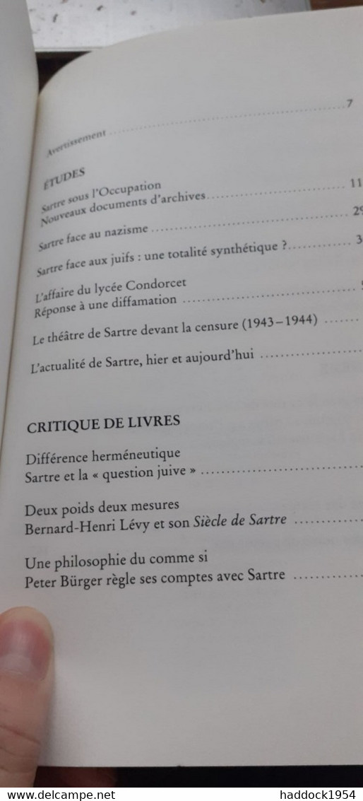 Sartre Sous L'occupation Et Après INGRID GALSTER L'harmattan 2014 - Autres & Non Classés