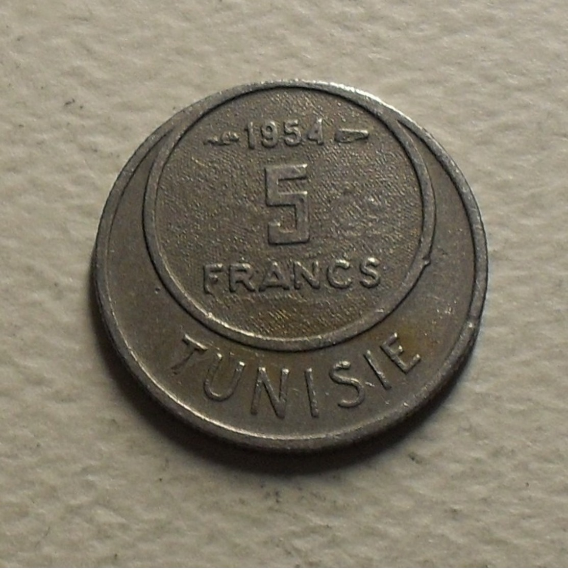 1954 - Tunisie - Tunisia - 1373 - 5 FRANCS - KM 277 - Tunesië