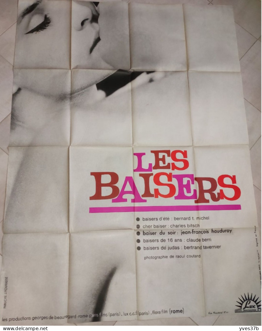 Les Baisers C. Berri, B. Tavernier...1964 - Affiche 120x160 - TTB - Affiches & Posters