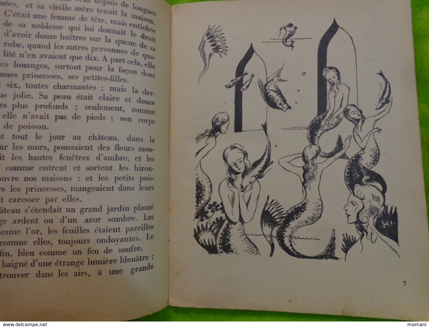 LA PETITE SIRENE Et Autres Contes CONTE D'ANDERSEN 1947 -ce Que Fait Le Vieux Est Bien-la Petite Marchande D'allu - Fillette