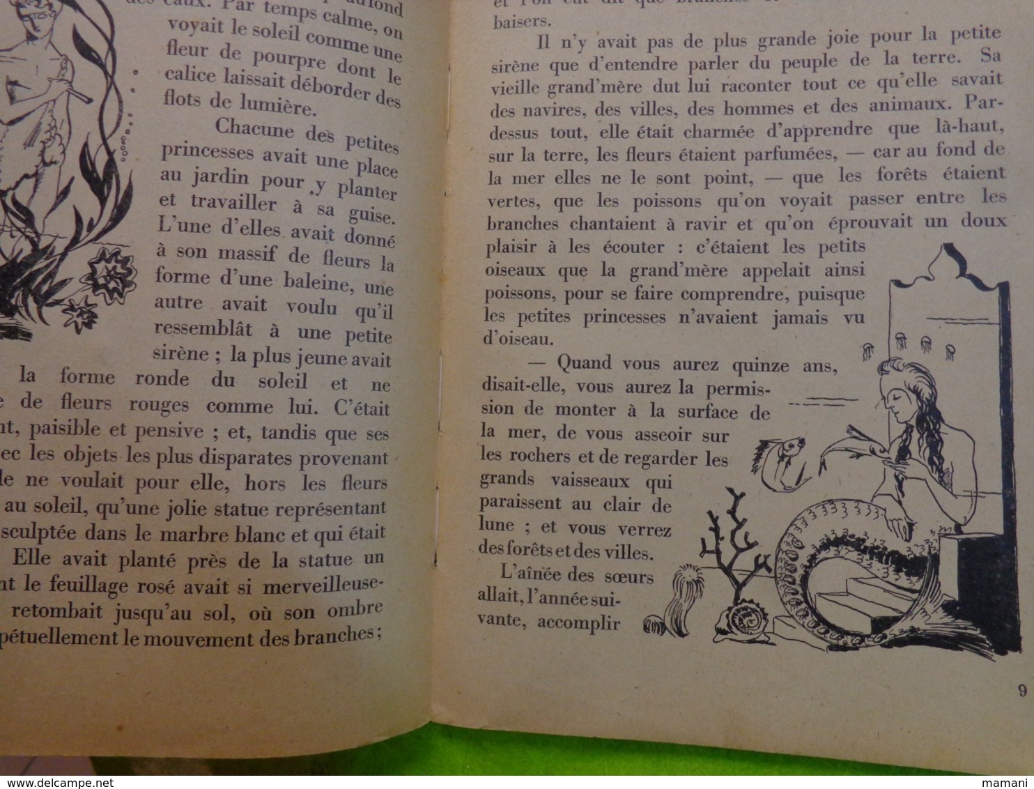 LA PETITE SIRENE Et Autres Contes CONTE D'ANDERSEN 1947 -ce Que Fait Le Vieux Est Bien-la Petite Marchande D'allu - Fillette