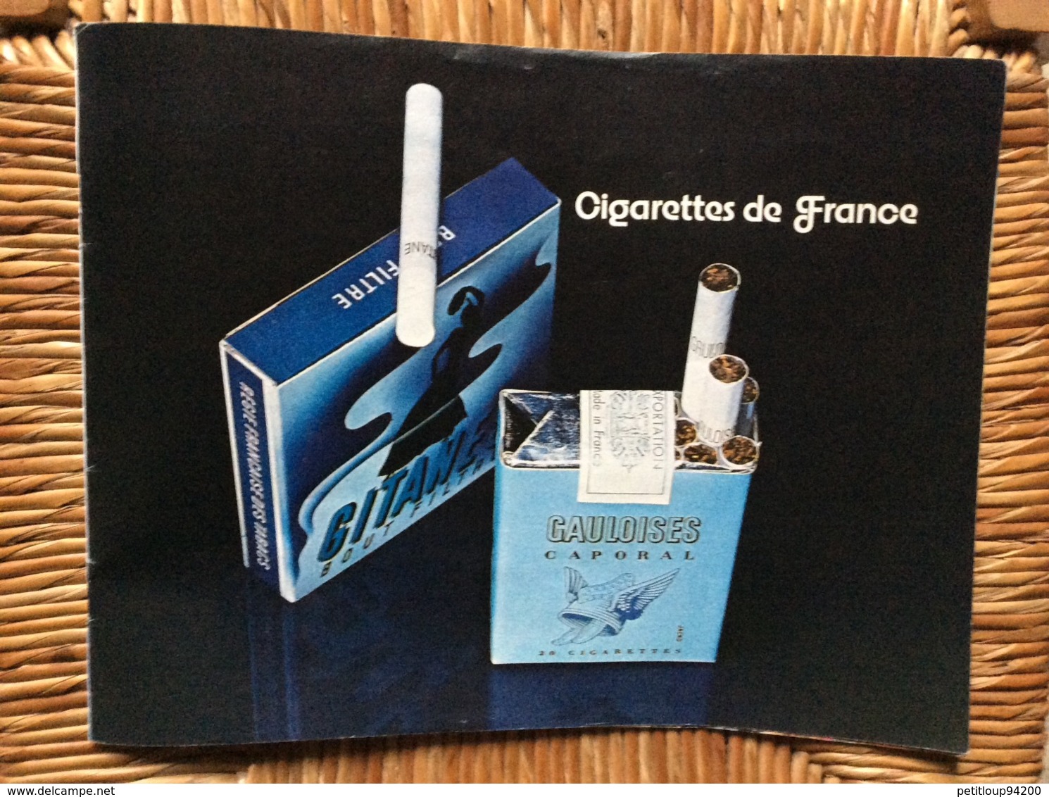 AIR FRANCE Itinéraires long-Courriers.Long-Distance Flights PUBLICITÉS AirbusA300 Concorde Cognac Camus Gauloises  1977