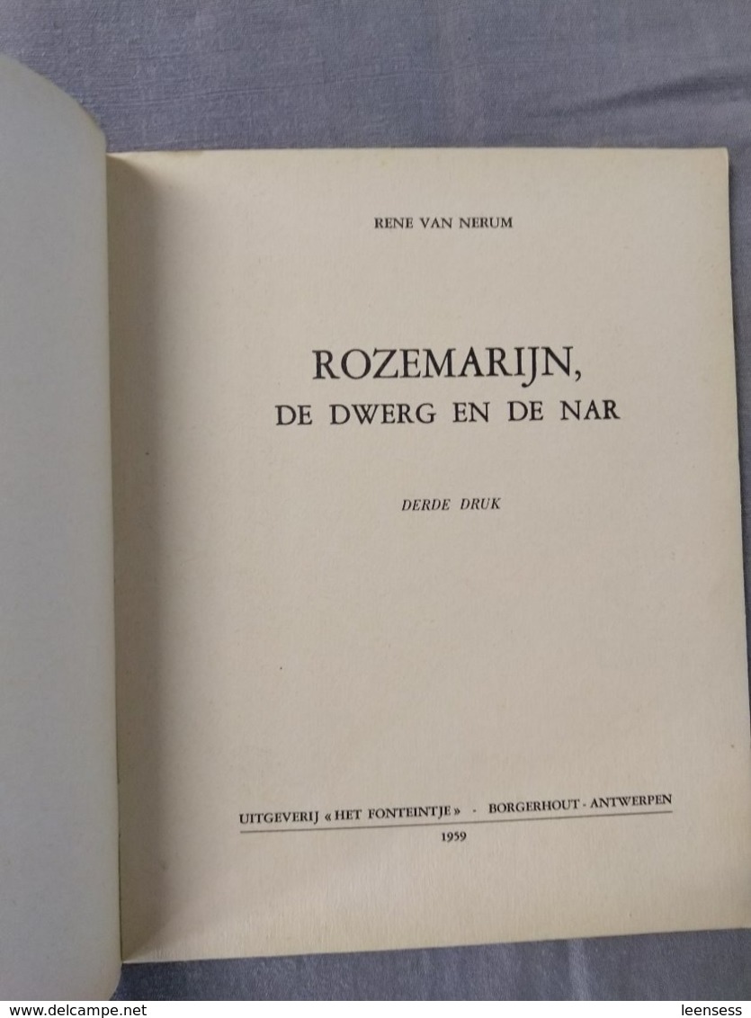 Rozemarijntje; Rozemarijn, De Dwerg En De Nar; Jaren 50' (twee Boekjes) - Giovani