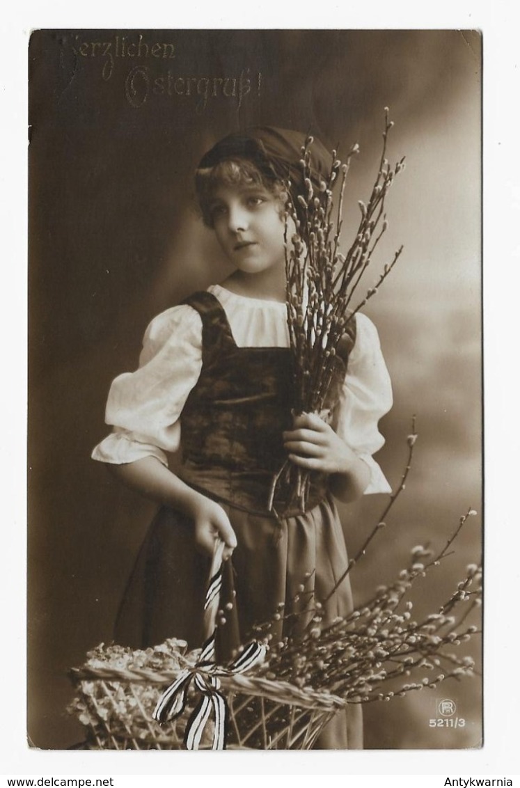 Grete Reinwald About 1912y. Belle Fille Fillette LITTLE GIRL D007 - Portraits