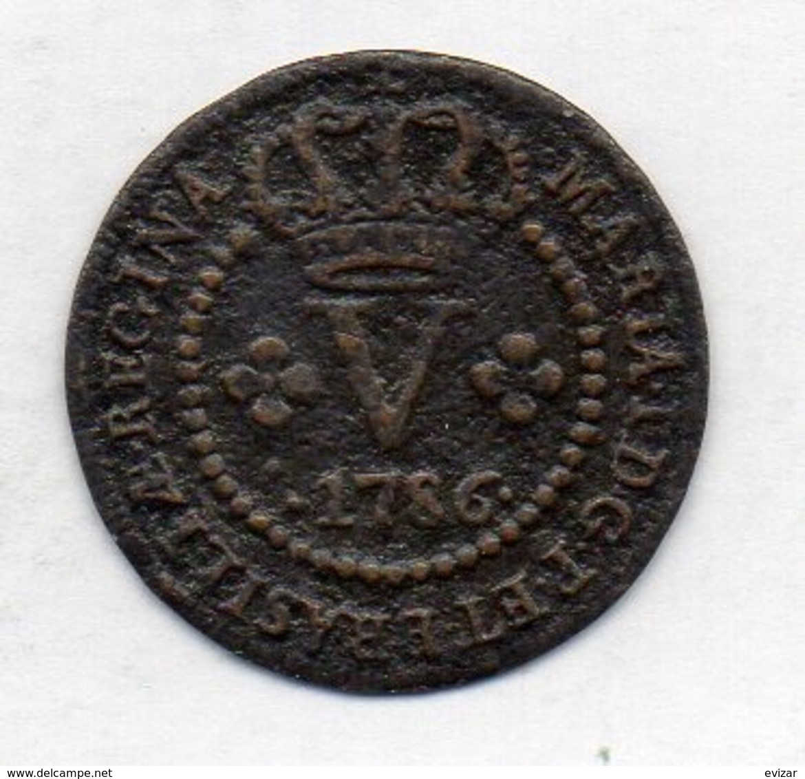 BRAZIL, 5 Reis, 1786, Copper, KM #214 - Brasil