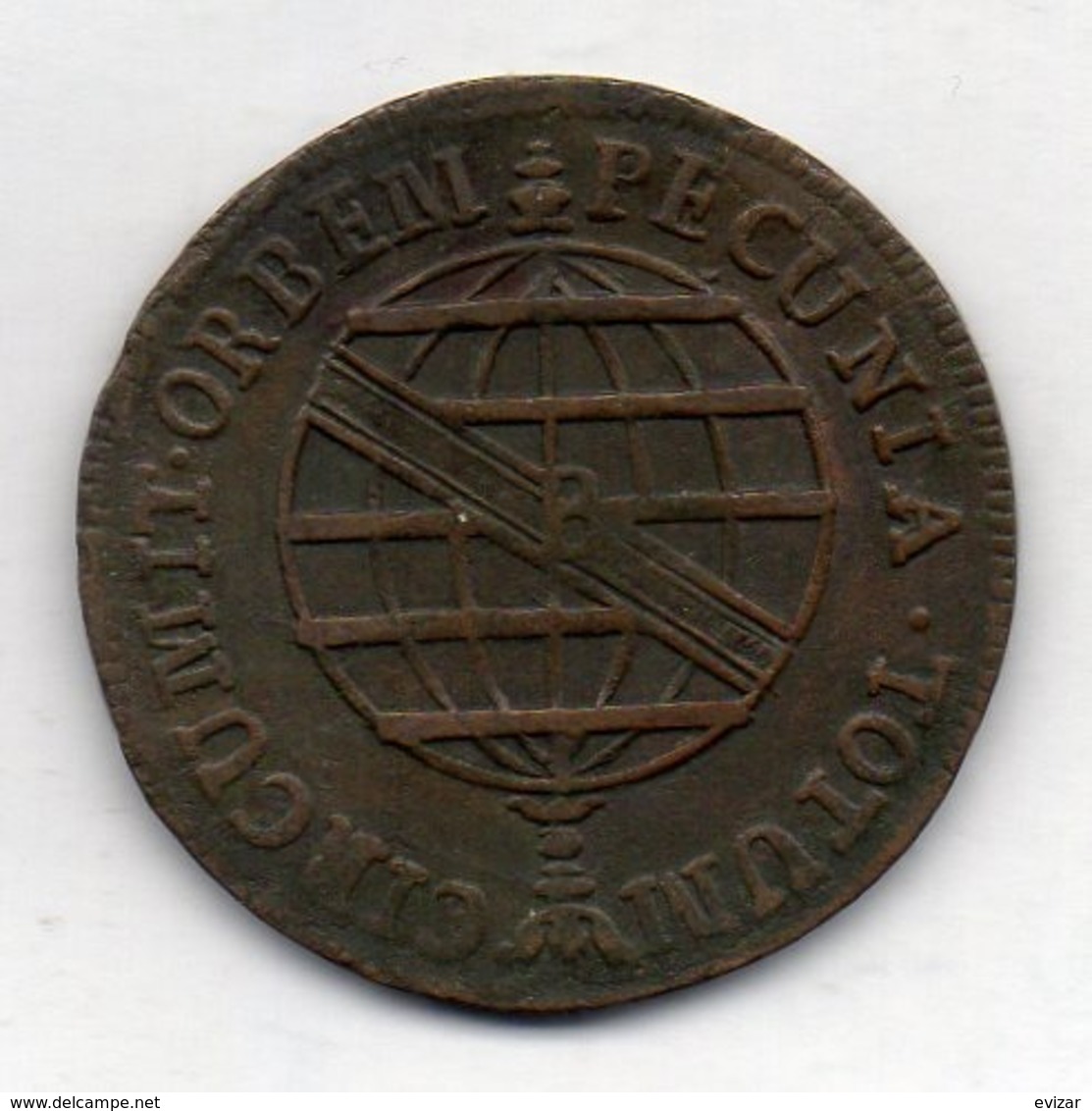 BRAZIL, 40 Reis, 1816 B, Copper, KM #234.2 - Brasil