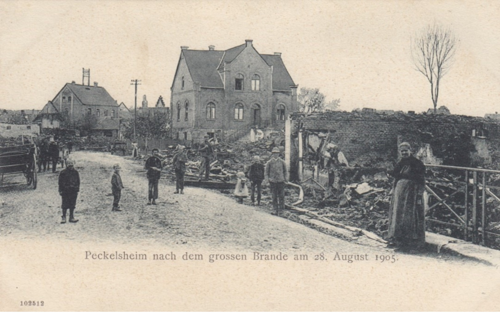 Peckelsheim Nach Dem Grossen Brande Am 28 August 1905 , Germany, - Sonstige & Ohne Zuordnung