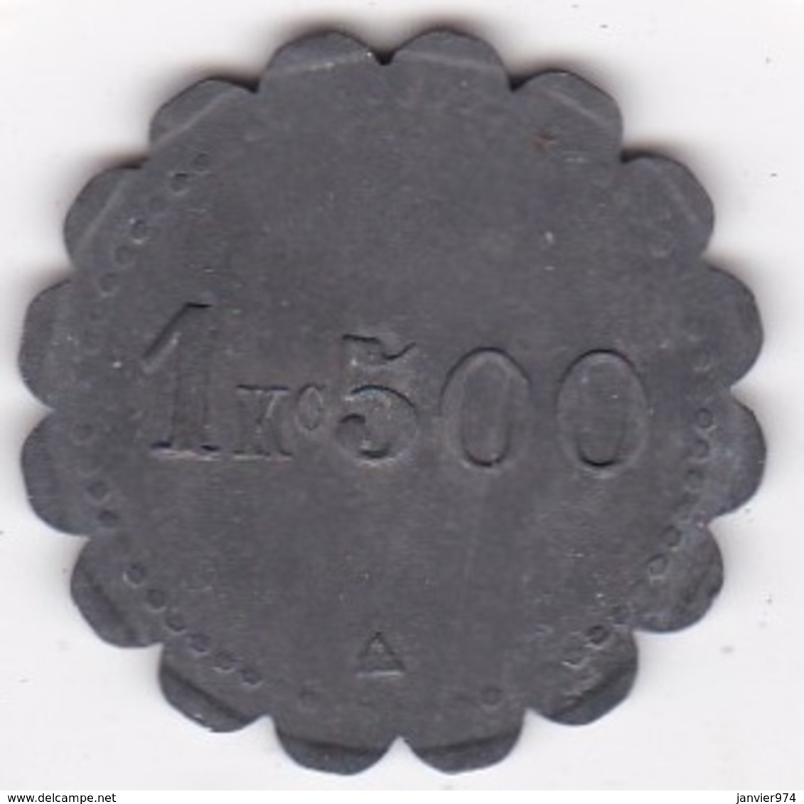 53. Mayenne. Société Coopérative RENAZE. L Union Prolétaire 1 Kg 500, En Zinc - Monetary / Of Necessity
