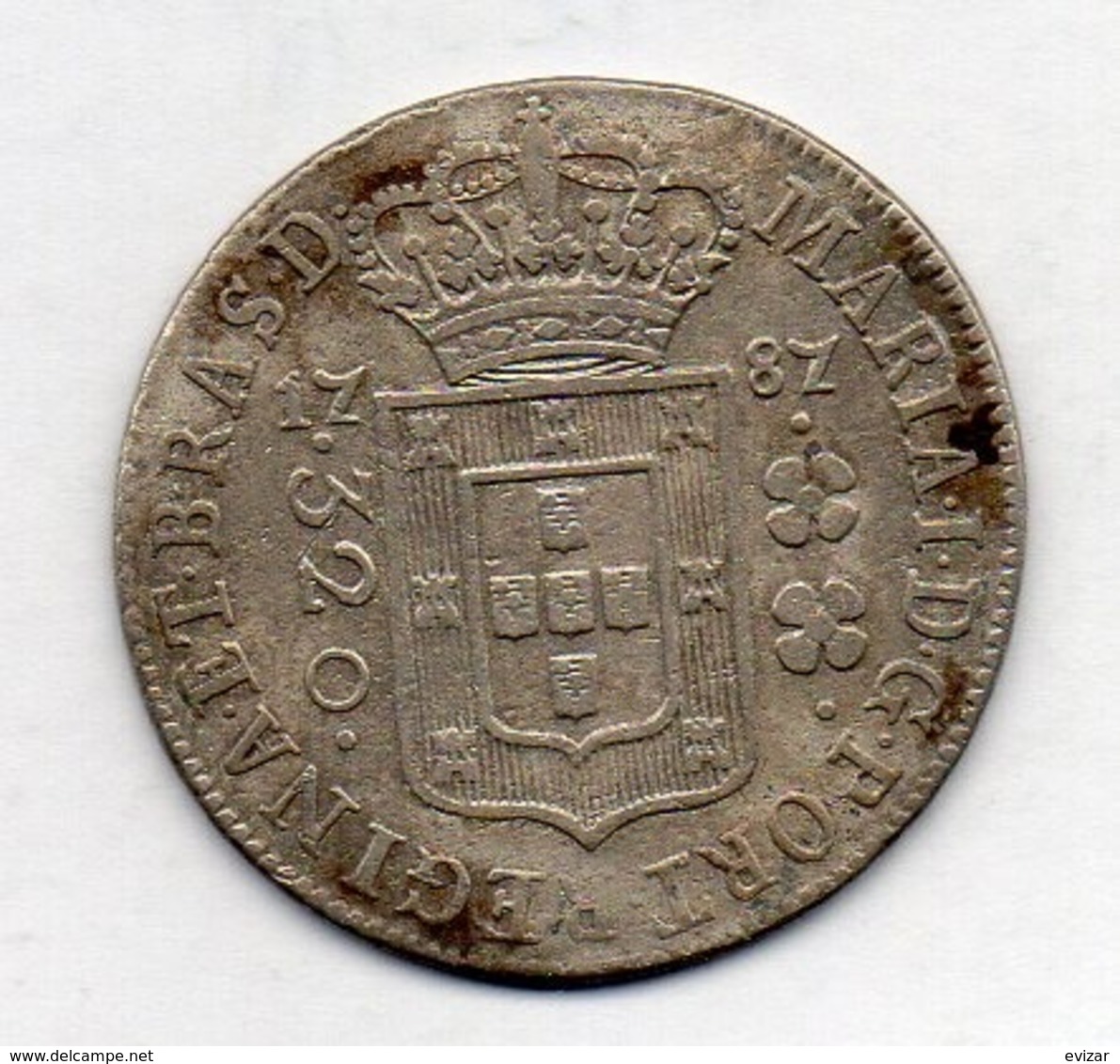 BRAZIL, 320 Reis, 1787, Silver, KM #221.1 - Brésil