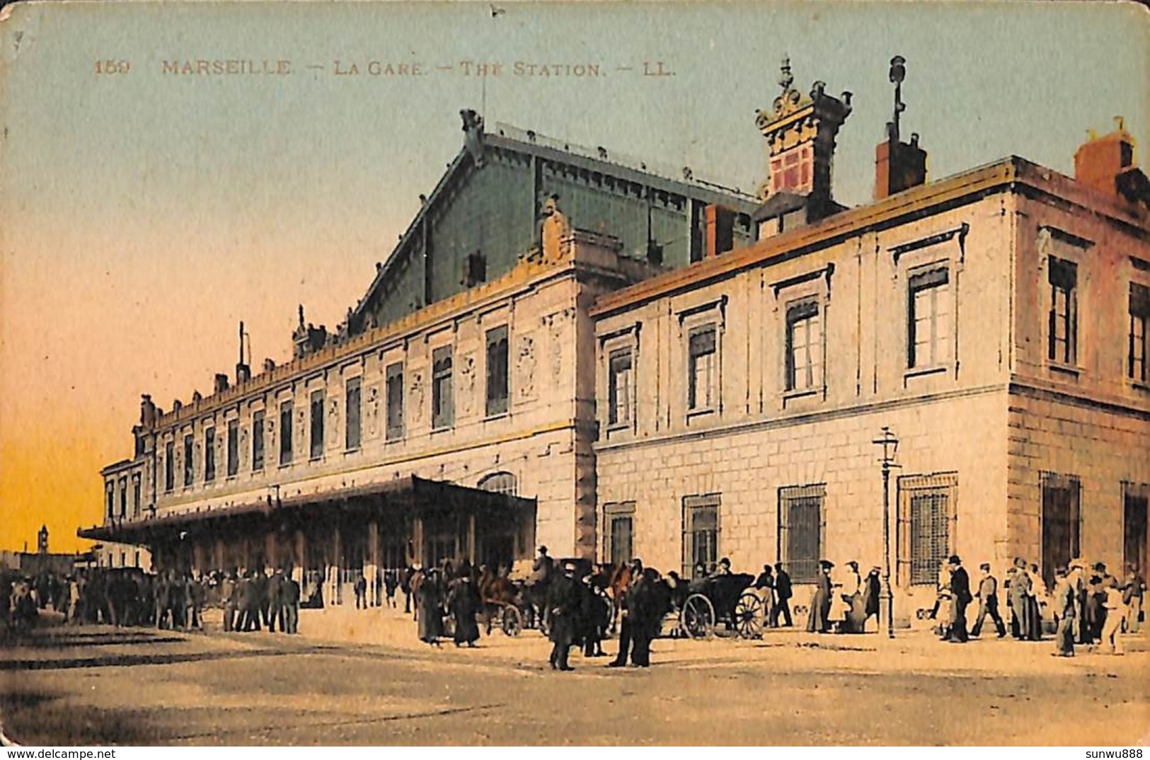 13 - Marseille - La Gare The Station (colorisée, Animée, Lévy Fils & Cie) - Quartier De La Gare, Belle De Mai, Plombières