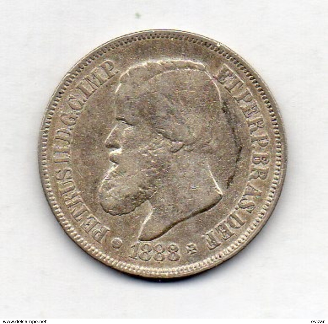 BRAZIL, 500 Reis, 1888, Silver, KM #480 - Brazil