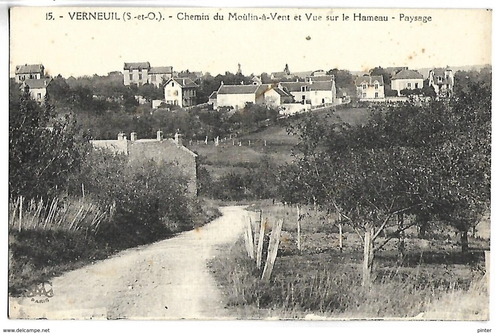 VERNEUIL - Chemin Du Moulin à Vent Et Vue Sur Le Hameau - Paysage - Verneuil Sur Seine