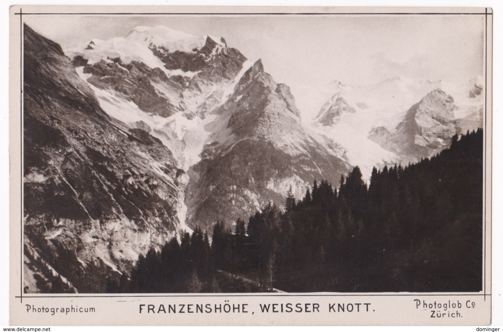 Österreich Südtirol Original Foto !!!  Ca.1910   15X10 Cm   - Franzenshöhe  Weisser Knott - Sonstige & Ohne Zuordnung