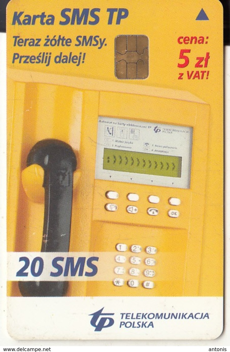 POLAND(chip) - TP Cardphone, TP Telecard 20 Sms(glossy Surface), Chip Siemens 35, Exp.date 01/07/06, Used - Telefone