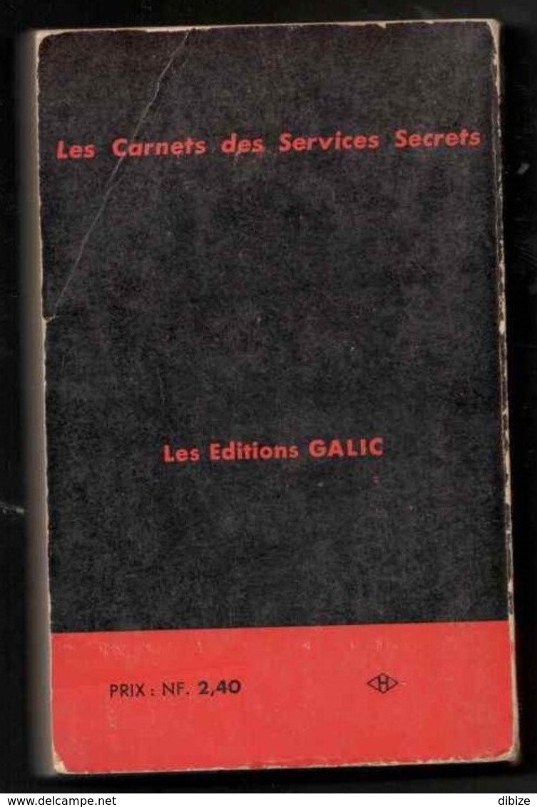 Roman. Pierre LOÏC. Piste Froide. Collection Les Carnets Des Services Secrets. N° 4. Edition Galic. 1961. - Otros & Sin Clasificación