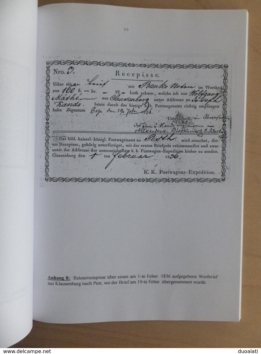 Austria 1998 Czirók Dénes Die Geschichte und die Tarife der Fahrpost in Ungarn (Österreich) 1750 - 1867 Hungary