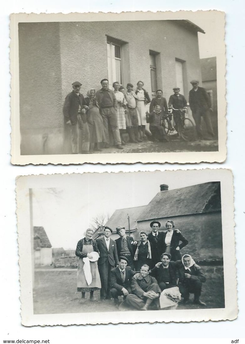 LOT 2 ANCIENNES PHOTOS ANIMEE ST SAINT MAUR (1- : OCTOBRE 1941 VENDANGES, 2- : MARS 1942 ), INDRE 36 - Photos