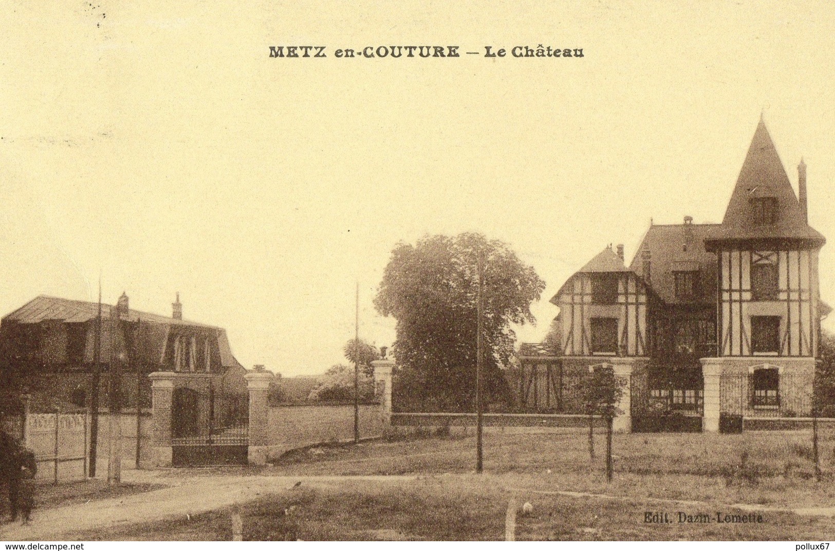 CPA DE METZ-EN-COUTURE  (PAS DE CALAIS)  LE CHÂTEAU - Sonstige & Ohne Zuordnung