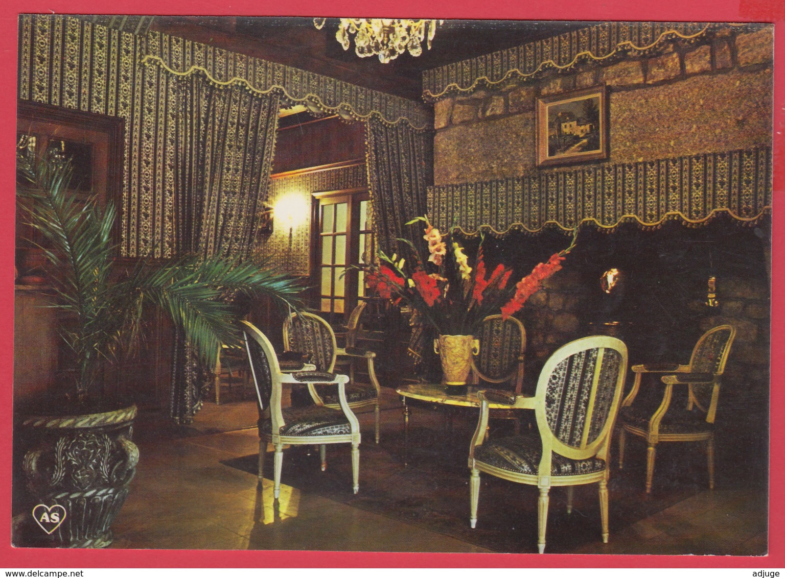 CPM-48-AUMONT-AUBRAC- Grand Hôtel De La Gare -Salon Louis XVI **2 SCAN - Aumont Aubrac