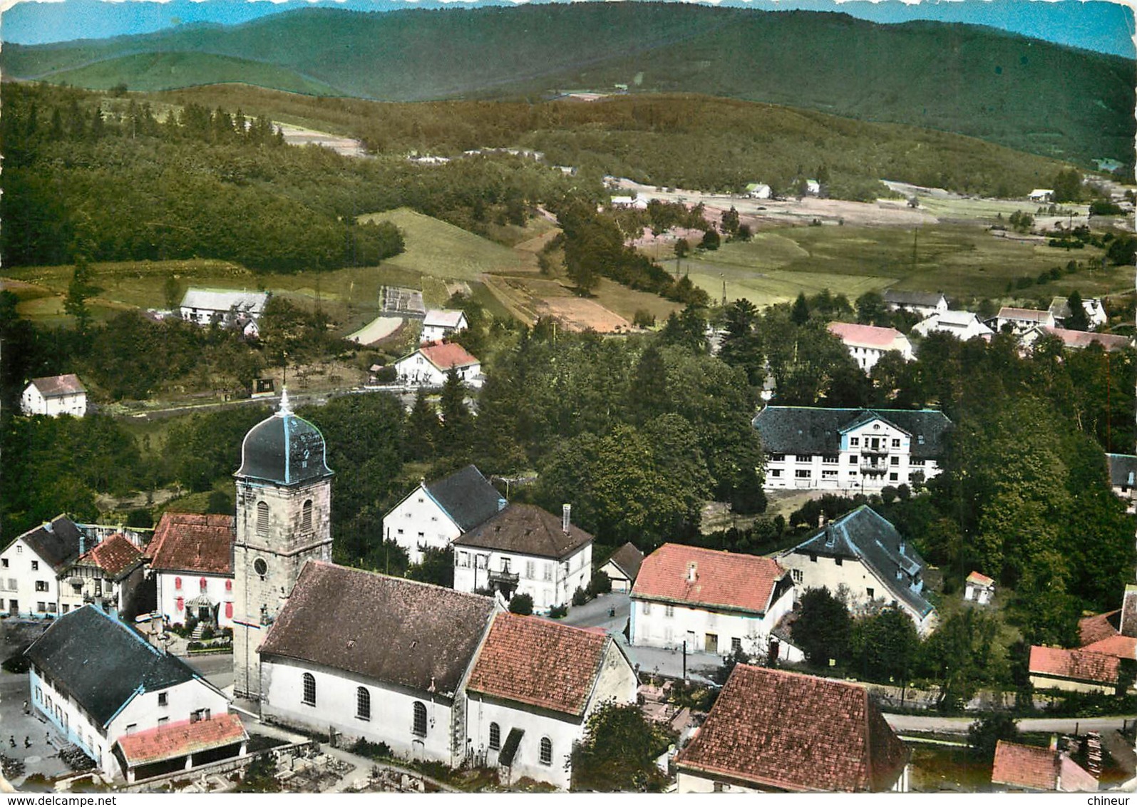 PLANCHER BAS CHATEAU ET LA COLONIE DE VACANCES  VUE GENERALE AERIENNE - Autres & Non Classés