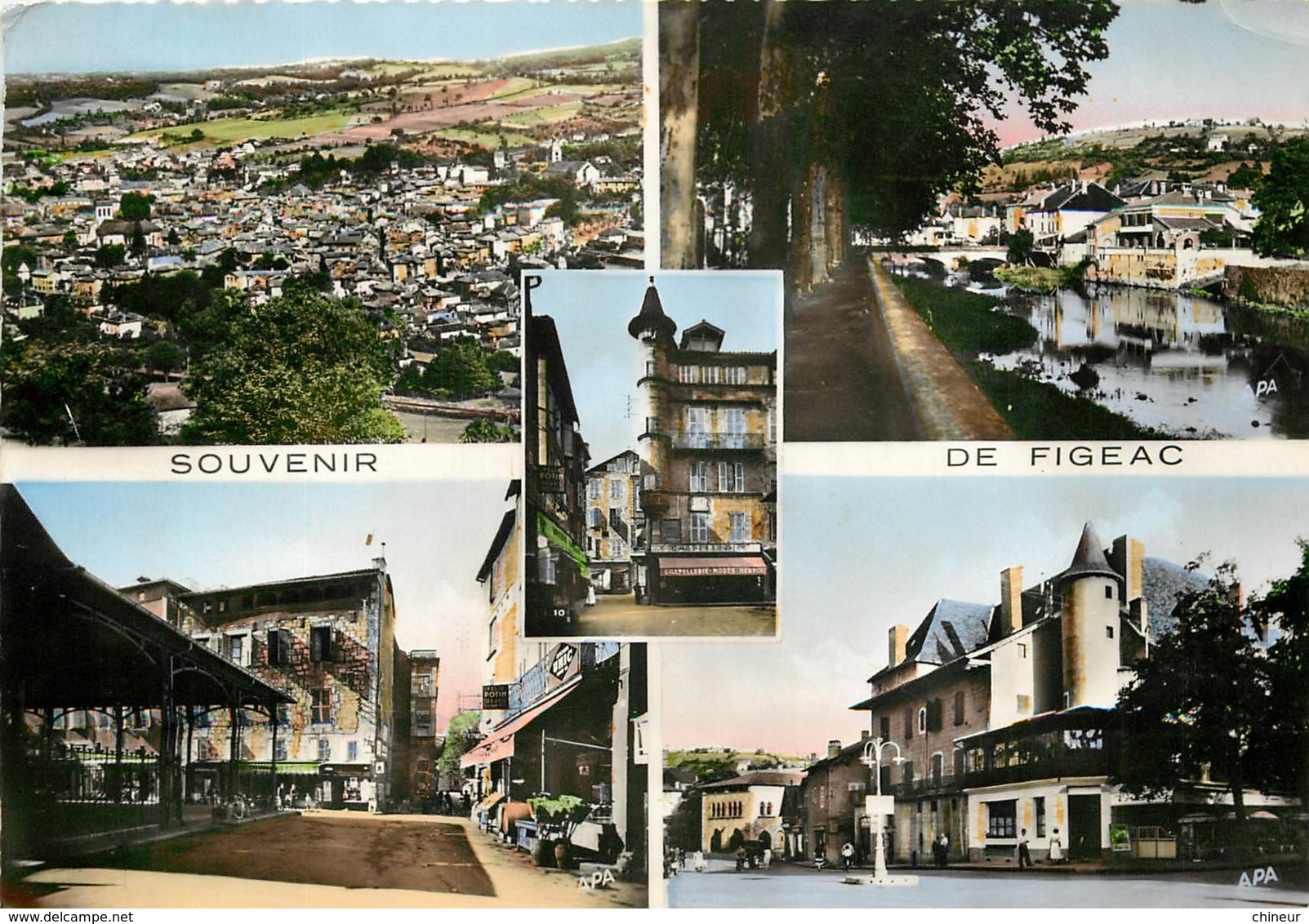 SOUVENIR DE FIGEAC CARTE MULTIVUES - Figeac