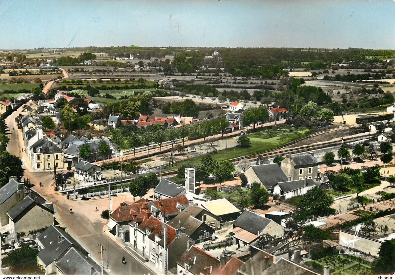 NORT SUR ERDRE  VUE GENERALE AERIENNE SUR LE QUARTIER DE LA GARE - Nort Sur Erdre