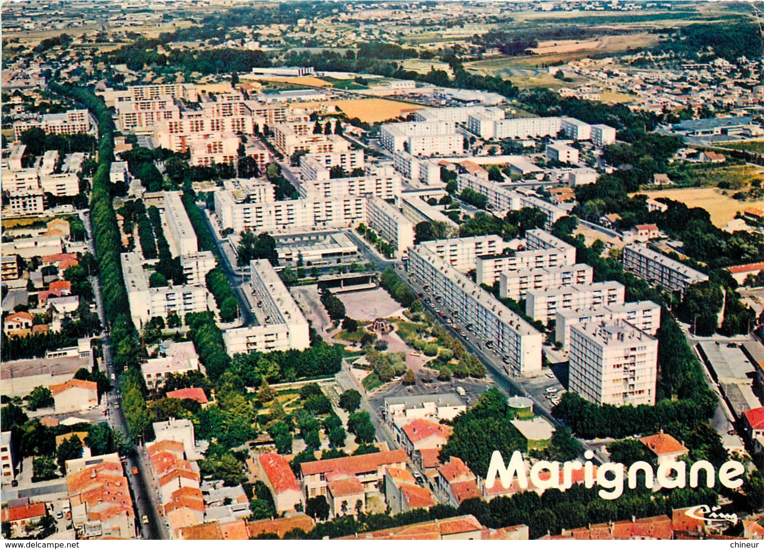 MARIGNANE VUE GENERALE AERIENNE SUR LE PARC CAMOIN - Marignane