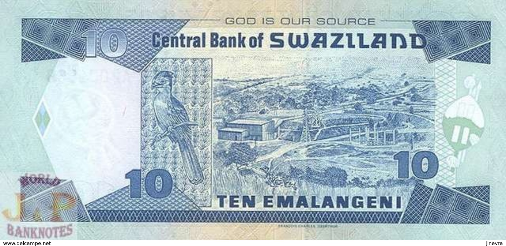 SWAZILAND 10 EMALANGENI 2001 PICK 29 UNC - Swaziland