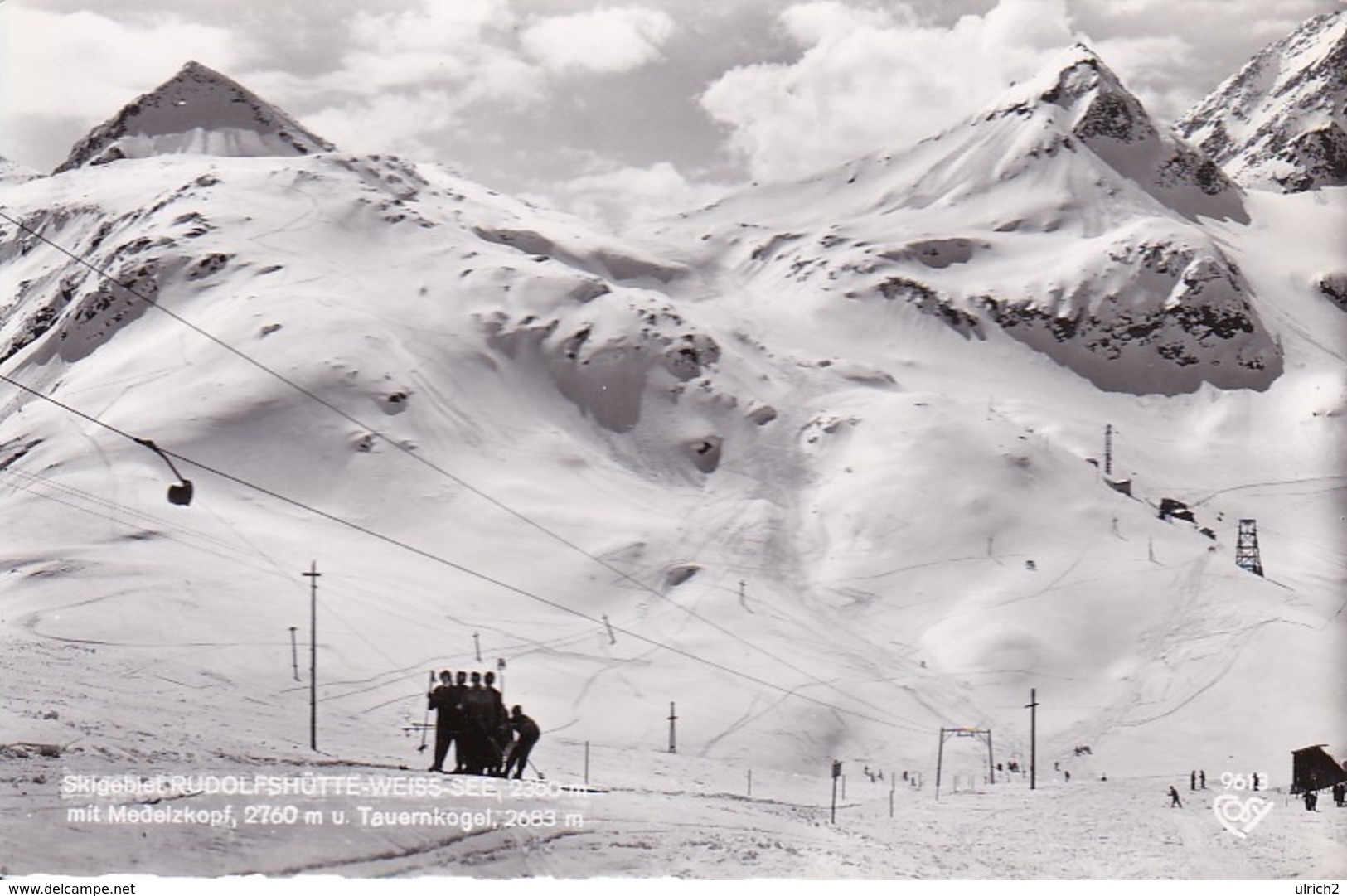 AK Skigebiet Rudolfshütte-Weiss-See Mit Medelzkopf Und Tauernkogel (44860) - Sonstige & Ohne Zuordnung