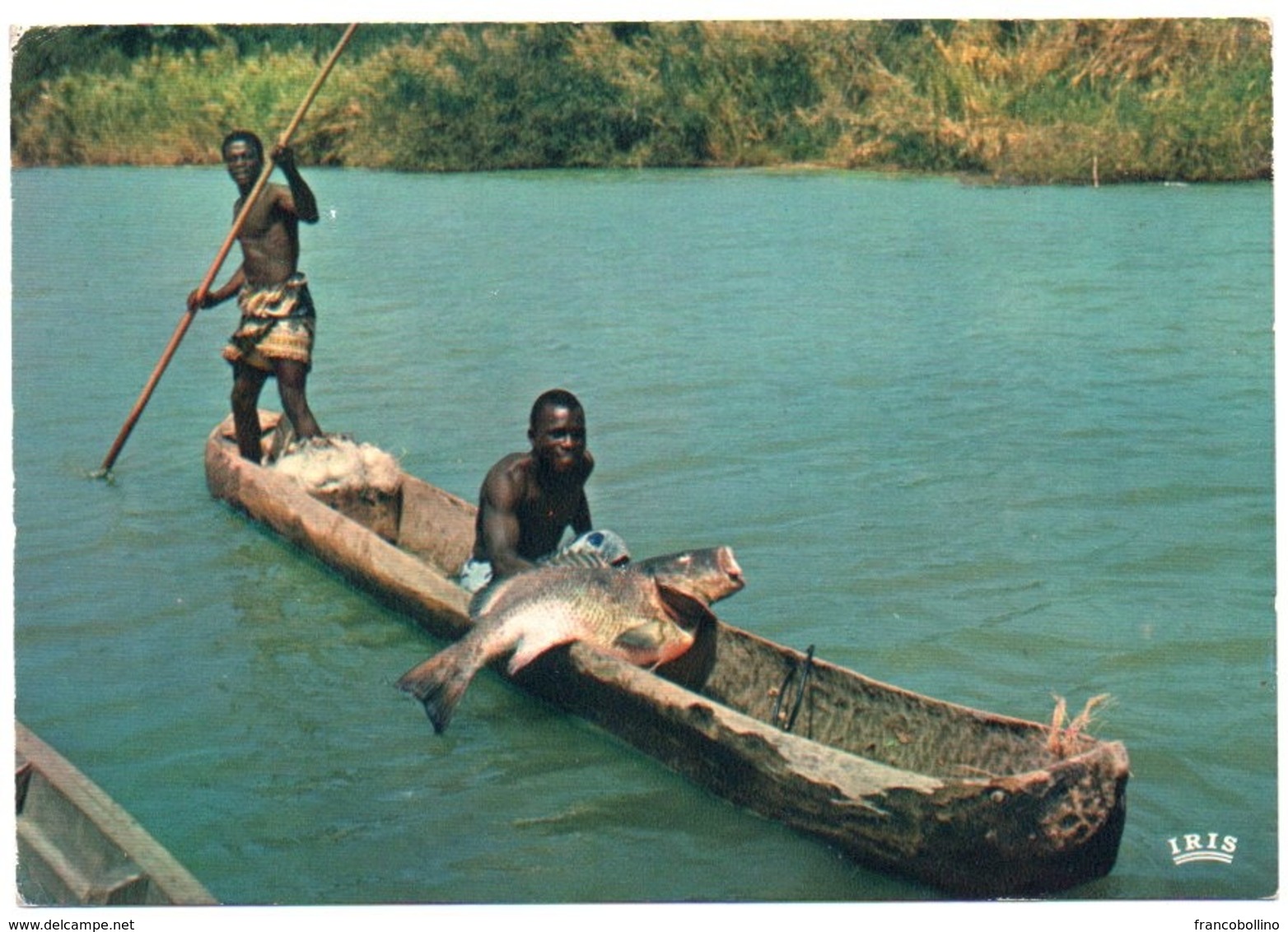 AFRIQUE EN COULEURS - PECHE AU CAPITAINE / FISHING / WITH COTE D'IVOIRE STAMP - Costa D'Avorio