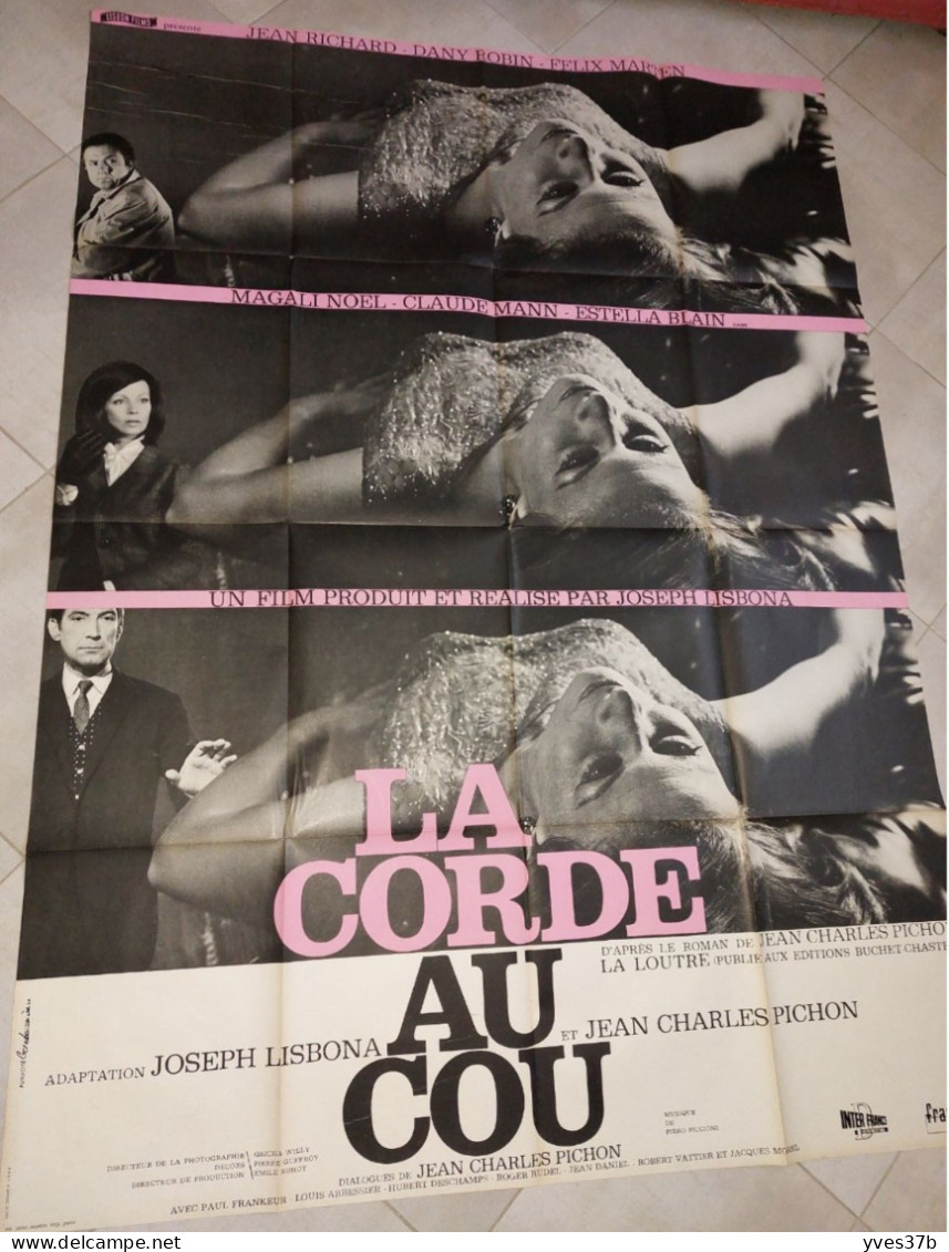 La Corde Au Cou Estella Blain, D. Robin, Magali Noël..1965 - Affiche 120x160-TTB - Plakate & Poster