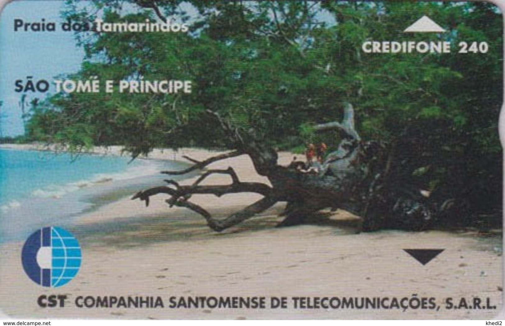 Télécarte à L&G ST-THOMAS & PRINCE - STM 07 - Plage Des Tamarins Palmiers - Beach Palm Tree SAO TOME Phonecard - Paisajes