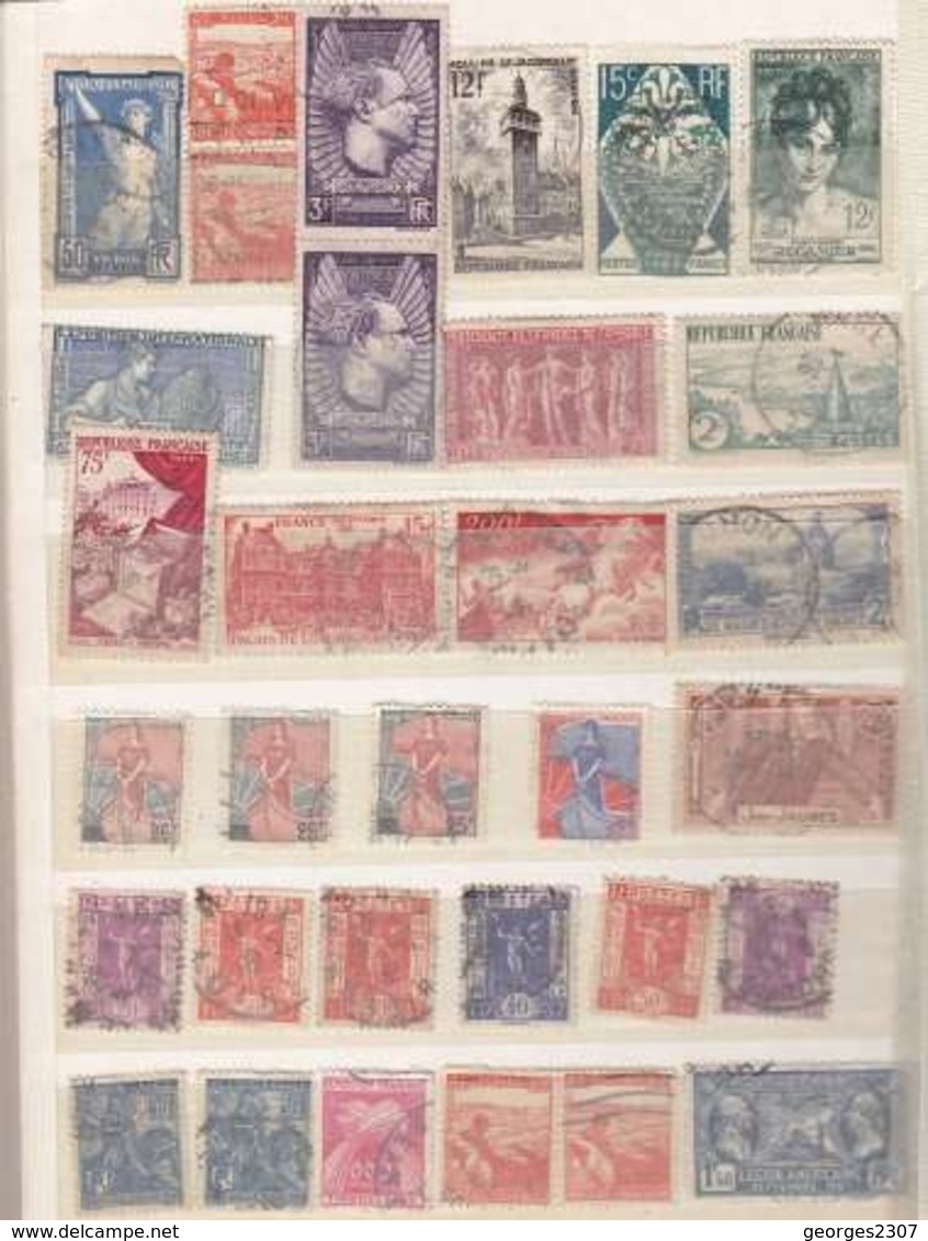 ♦France -32 Timbres Oblitérés Divers Types - Vendus A 10% De La Cote: 35,65 Euros - Autres & Non Classés