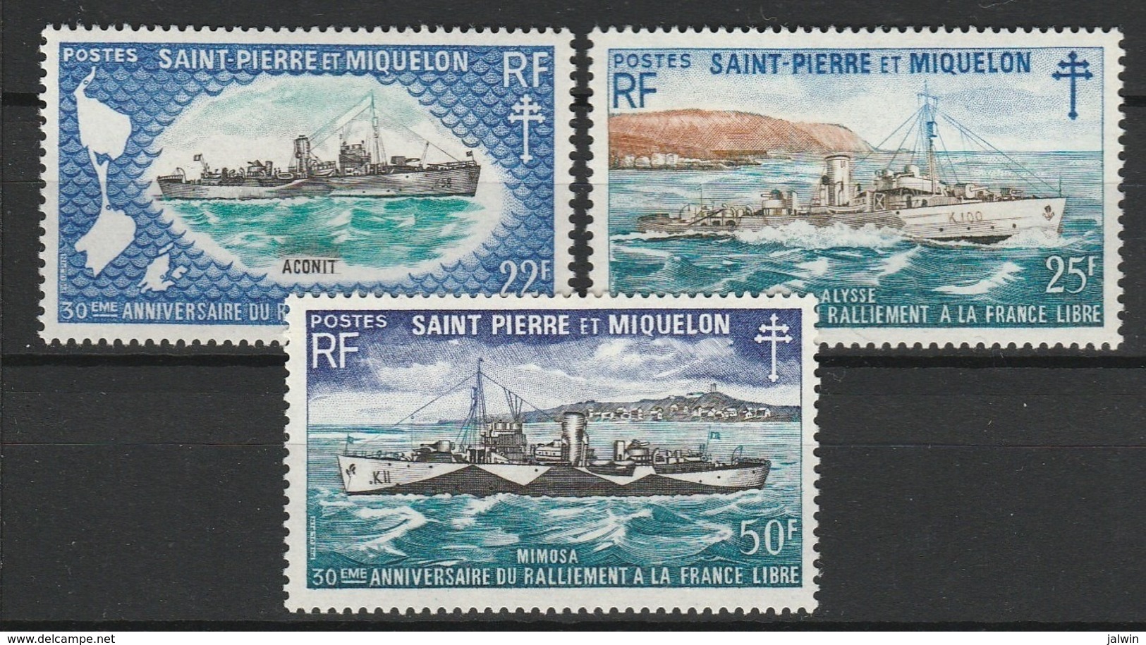 SAINT PIERRE ET MIQUELON 1971 YT N° 414 à 416 ** - Neufs