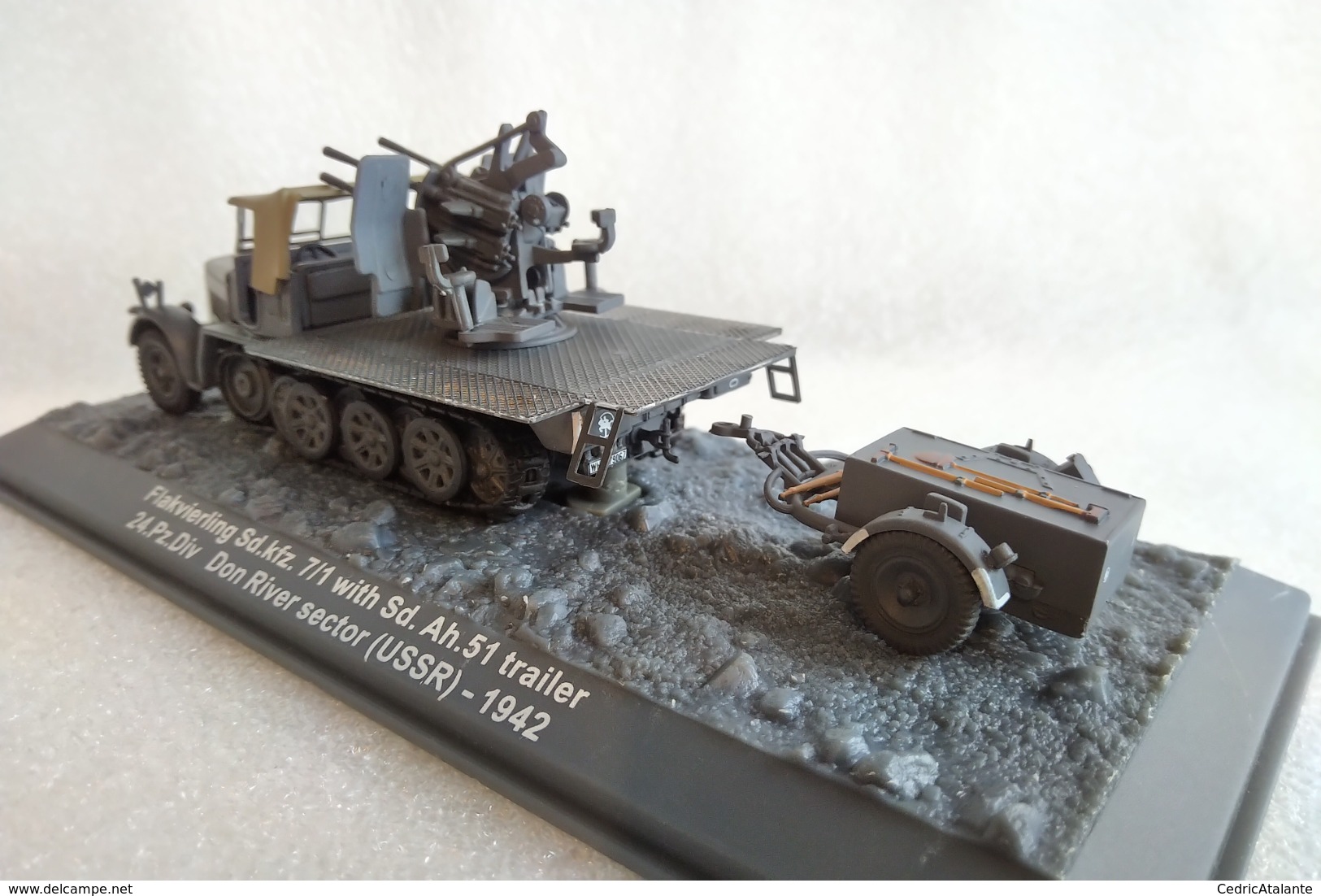 Miniature Militaire 1/72 - Autochenille SdKfz 7/1 Flakvierling + Remorque Sd.Ah.51 - 24e Panzerdivision/URSS 1942 - Carri Armati