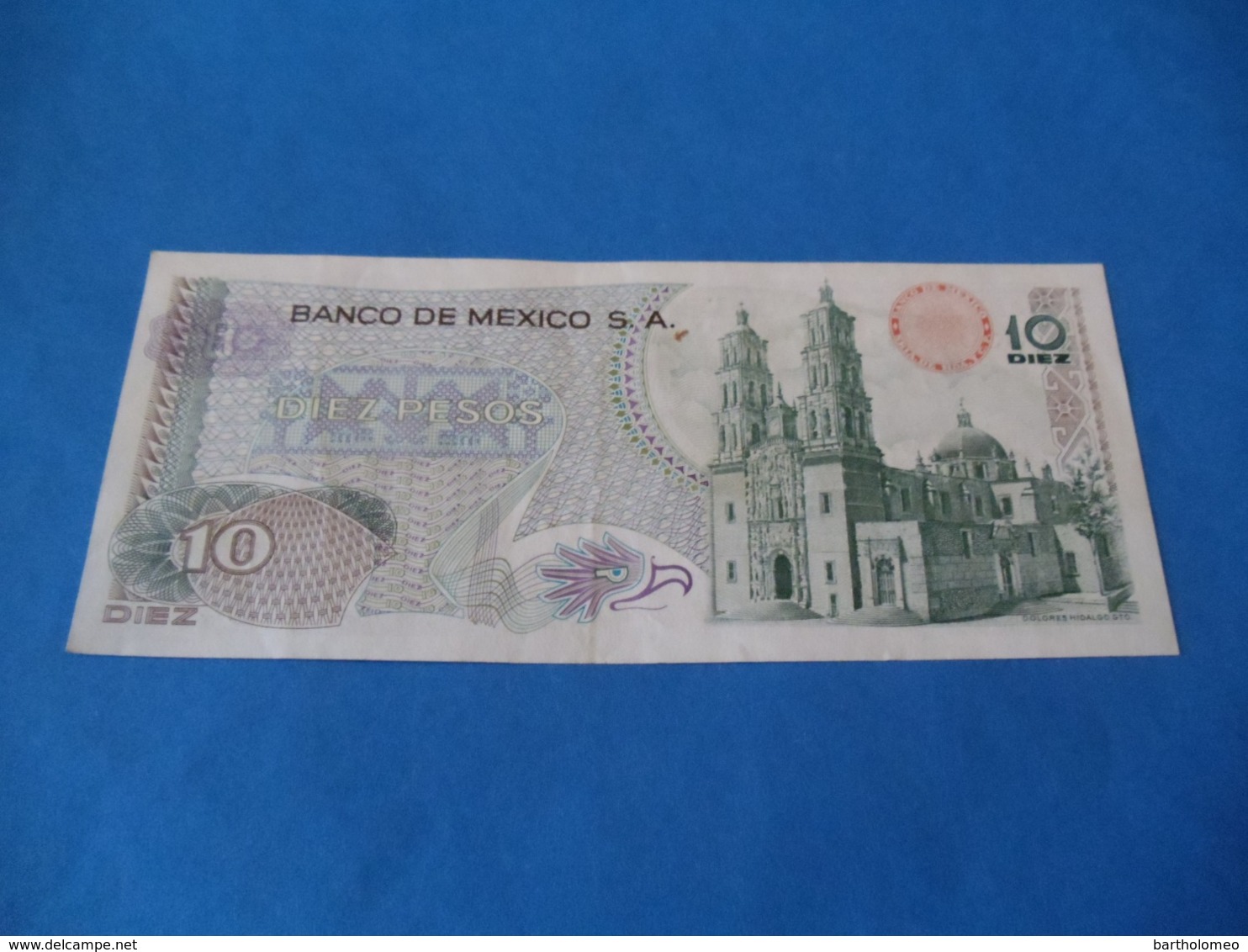 Billet 10 Pesos 1974 , Mexique - Mexique