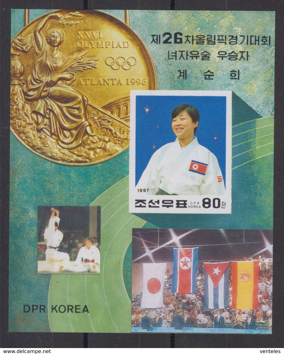 North Korea 20.02.1997 IMPERF Mi # Bl 360 Atlanta Summer Olympics Champion MNH OG - Verano 1996: Atlanta