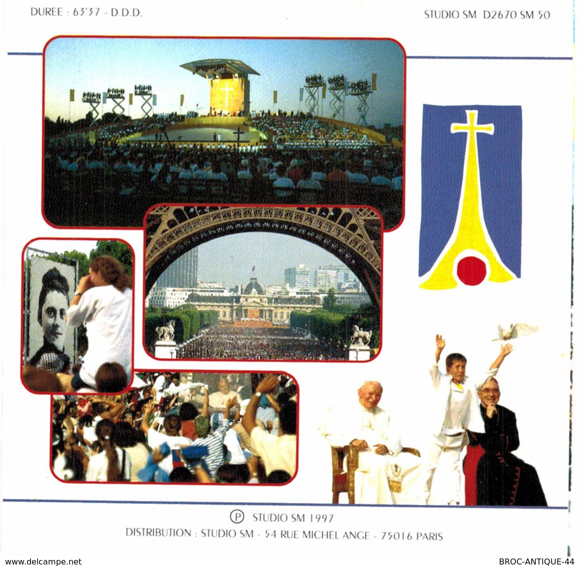 CD N°2843 - MESSE PONTIFICALE A LONGCHAMP LE 24 AOUT 1997 PAR JEAN-PAUL II - COMPILATION 20 TITRES - Gospel & Religiöser Gesang