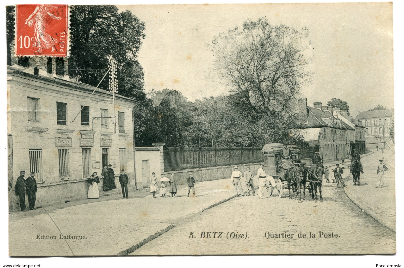 CPA - Carte Postale - France - Betz - Quartier De La Poste - 1909 (I10357) - Autres & Non Classés