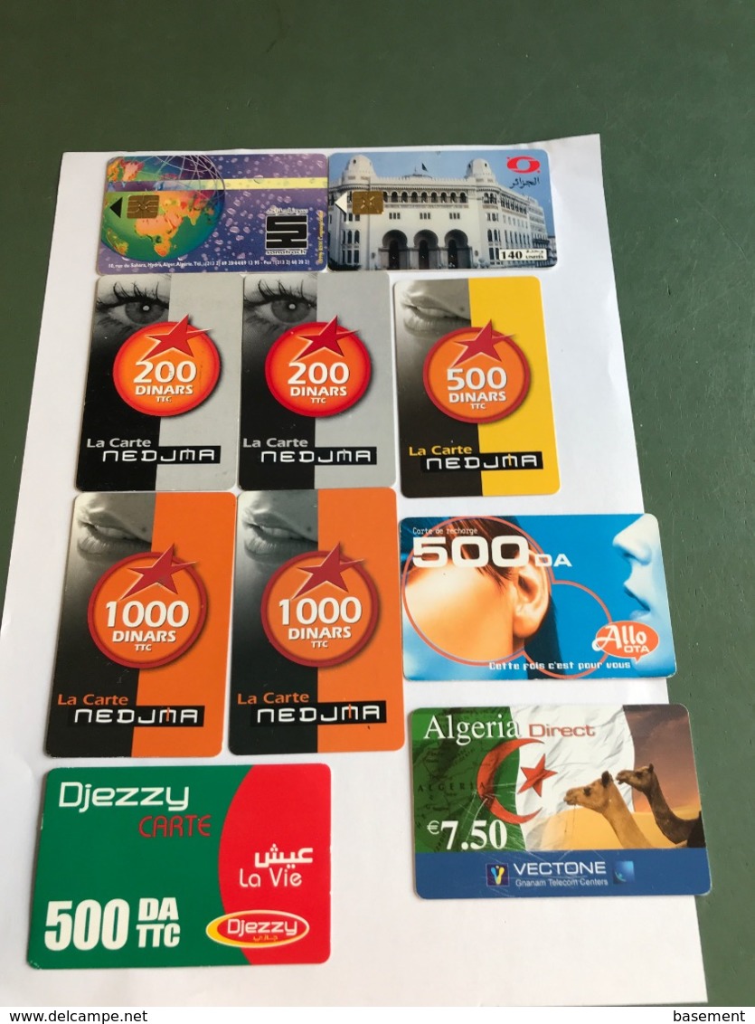 Algeria - 10 Different Phonecards - Algerien