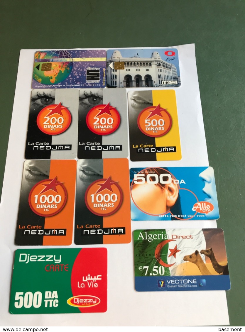 Algeria - 10 Different Phonecards - Algeria