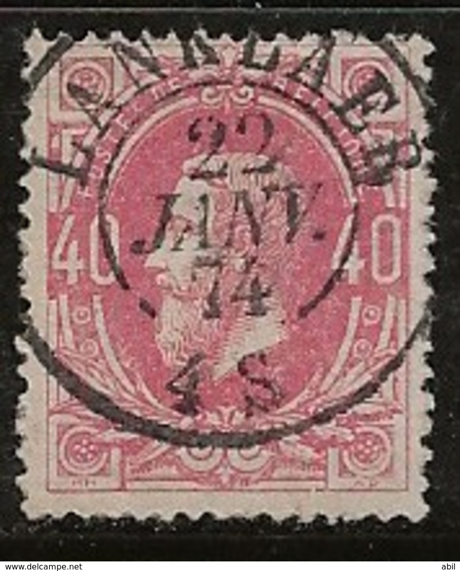 Belgique 1866-1867 N°Y.T. :  34 Obl. - 1869-1883 Leopoldo II