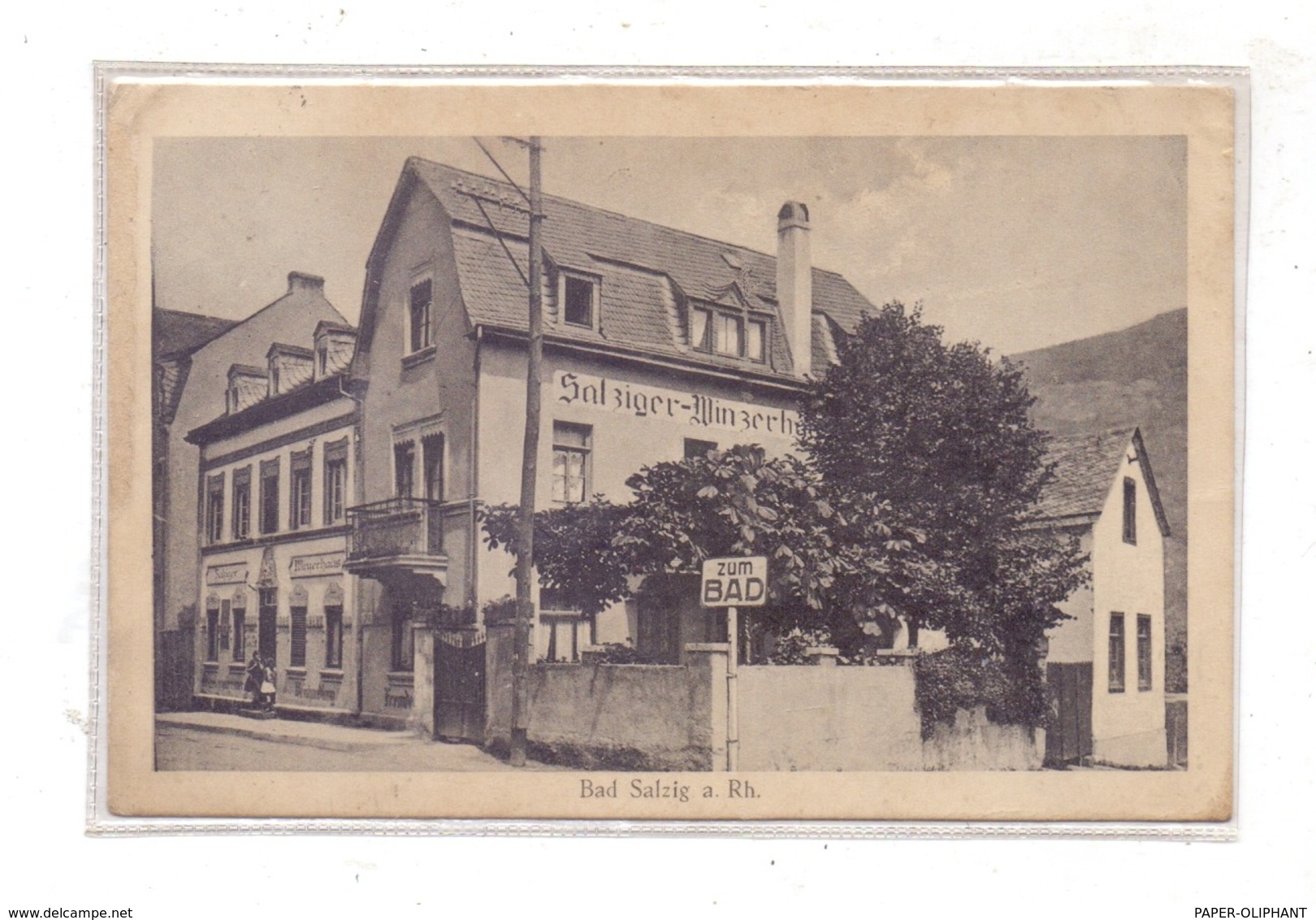 5407 BOPPARD - BAD SALZIG, Salziger Winzerhaus, 1929 - Boppard