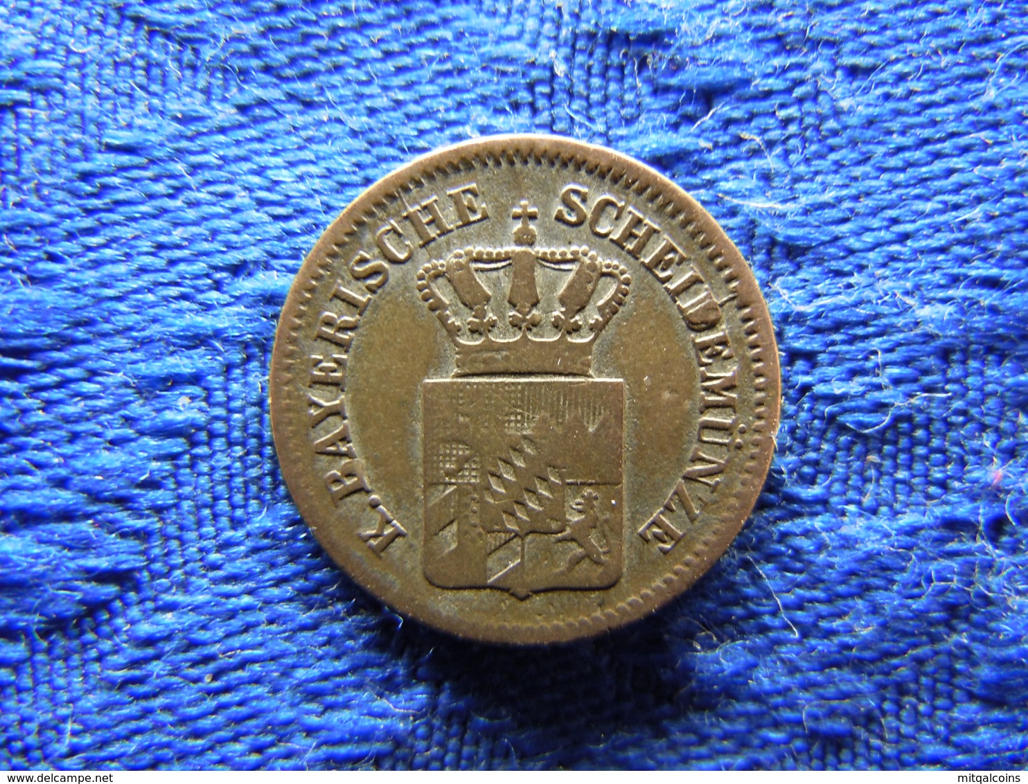 GERMANY BAVARIA 1 KREUZER 1861, KM858 - Petites Monnaies & Autres Subdivisions