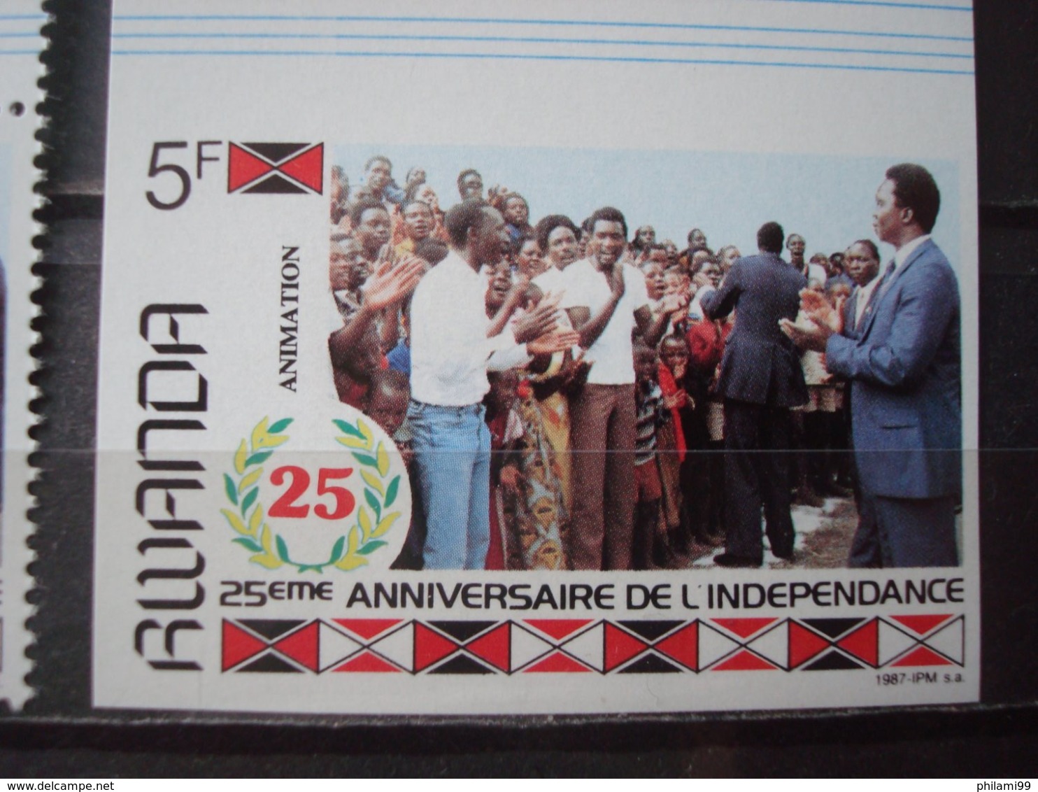 RWANDA 1987 Nr 1300A COT. 320 EUR IMPERF. + PERF. MNH** NOT ISSUED / INDEPENDENCE POLITICS - Neufs
