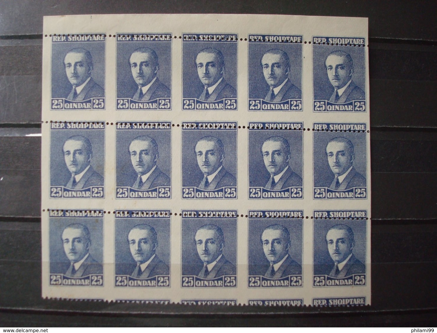 ALBANIA 1925 MNH** 15 X SPECTACULAR PERFORATION VARIETY - Albanie