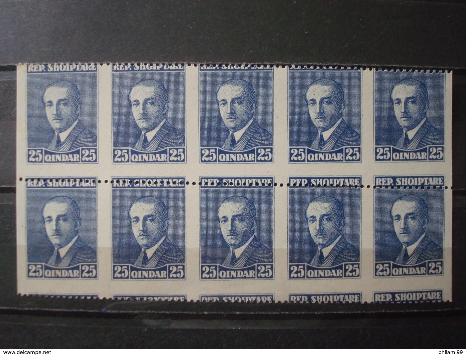 ALBANIA 1925 MNH** 10 X SPECTACULAR PERFORATION VARIETY - Albanie