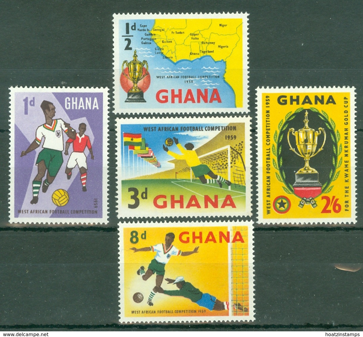 Ghana: 1959   West African Football Competition  MH - Ghana (1957-...)