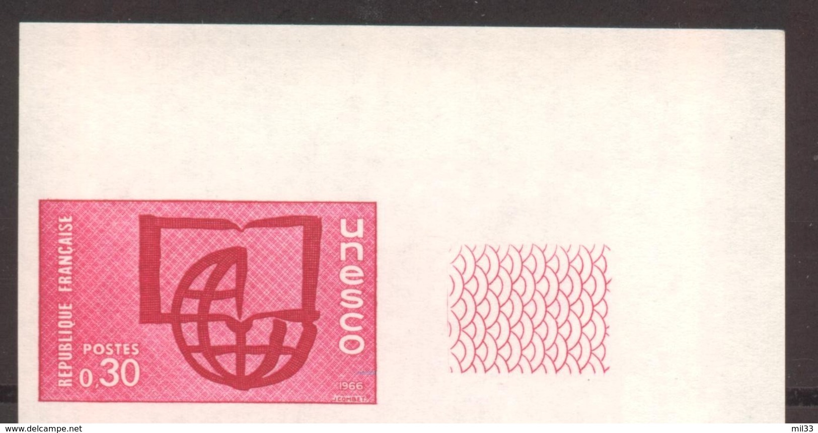 0,30 F UNESCO Alphabétisation De 1969 YT 37 Essai De Couleur Sans Trace De Charnière RARE - Ohne Zuordnung